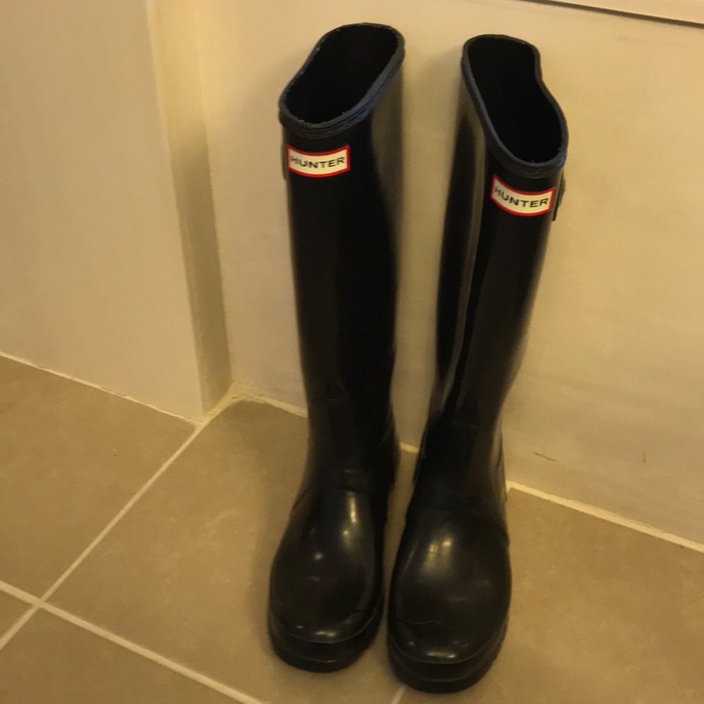 Hunter talk black boots